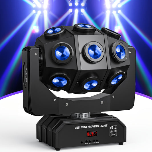 270W Moving Head – LED Spot – DJ Verlichting – Podiumlamp – Disco Licht – RGBW LED’s – DMX-Controle – Aluminium Behuizing – Dynamische Lichtshow