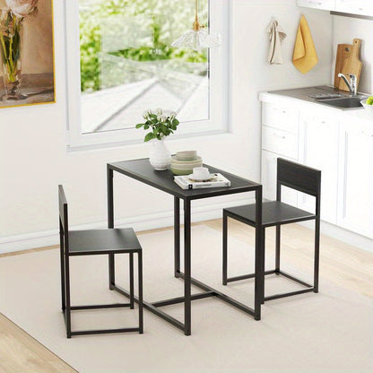 Bartafelset – Bartafel – Barkrukken – Barstoelen – Barmeubel – Variant 835-136V80BK – Compact 90x47x76 cm – Duurzaam Metaal-Hout Design