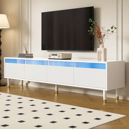 Television Stand | Contemporary TV Stand | 178 Cm Long | Sleek Design | Additional Storage Options | 4 Compartments | Perfect for The Lounge - Sturdy, Elegant, And Adaptable - QUORE