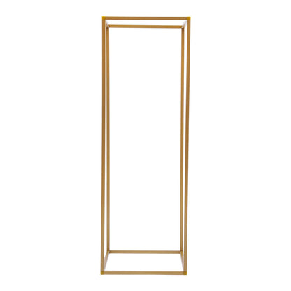 Vaasstandaard – Bloemenstandaard – Boeketstandaard – Bloemenhouder – Bloemhouder – Gouden Set van 10 – Stevig IJzer – 27x27x80 cm, Max 10 kg Draagkracht