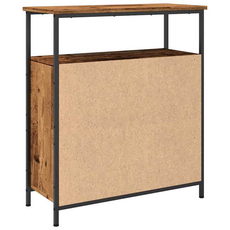 Simple Sideboard, Spacious Storage Cabinet with Display Shelf, Suitable for Kitchen, Living Room, Stylish Furniture, Provides Additional Storage Space And Home Decoration, Ensures Safety. Dresser 70X30X80 Cm Worked Old Wood W