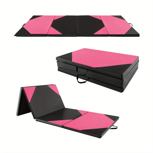 Turnmat – Gymmat – Sportmat – Trainingsmat – Fitnessmat – Extra Groot 305x122cm – 5 cm Dikke EPE Schuimvulling met Antislip en Inklapbaar Design