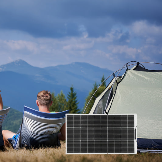 Zonnepaneel Kit – Zonnepanelen Set – Zonnepaneel Set – Zonnepaneel Systeem – 200W Flexibel Monokristallijn – 20A Laadregelaar – 12V Accu Opladen