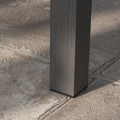 Tafel – Salontafel – Bijzettafel – Vouwtafel – Buitentafel – Aluminium – Weerbestendig – 100x60x37 cm – Bruin