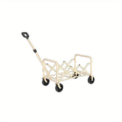 Bolderkar – Inklapbare Bolderwagen – Vouwkar – Transportkar – Trolley – Lichtgewicht Met Standaard Formaat – Stalen Frame Met All-Terrain Wielen