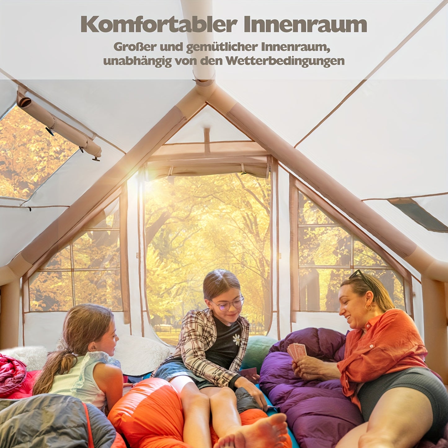 Opblaasbare Tent – Inflatable Tent – Lucht Tent – Opzet Tent – Kampeertent – 3x2m Zonder Schoorsteen – Snelle Inflatie – PVC Frame