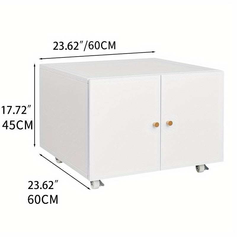 Mobiele Printerstandaard – Printertafel – Werkplek Organizer – Roltafel – Opbergkast – Stevige Aluminium Constructie – Ruimtebesparend Compact Design