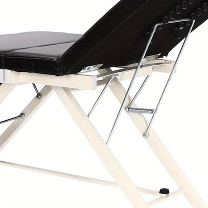 Massagetafel – Behandelbank – Massagebed – Therapie tafel – Inklapbaar – Verstelbaar – 3 zones – PVC bekleding – Draagvermogen 250 kg