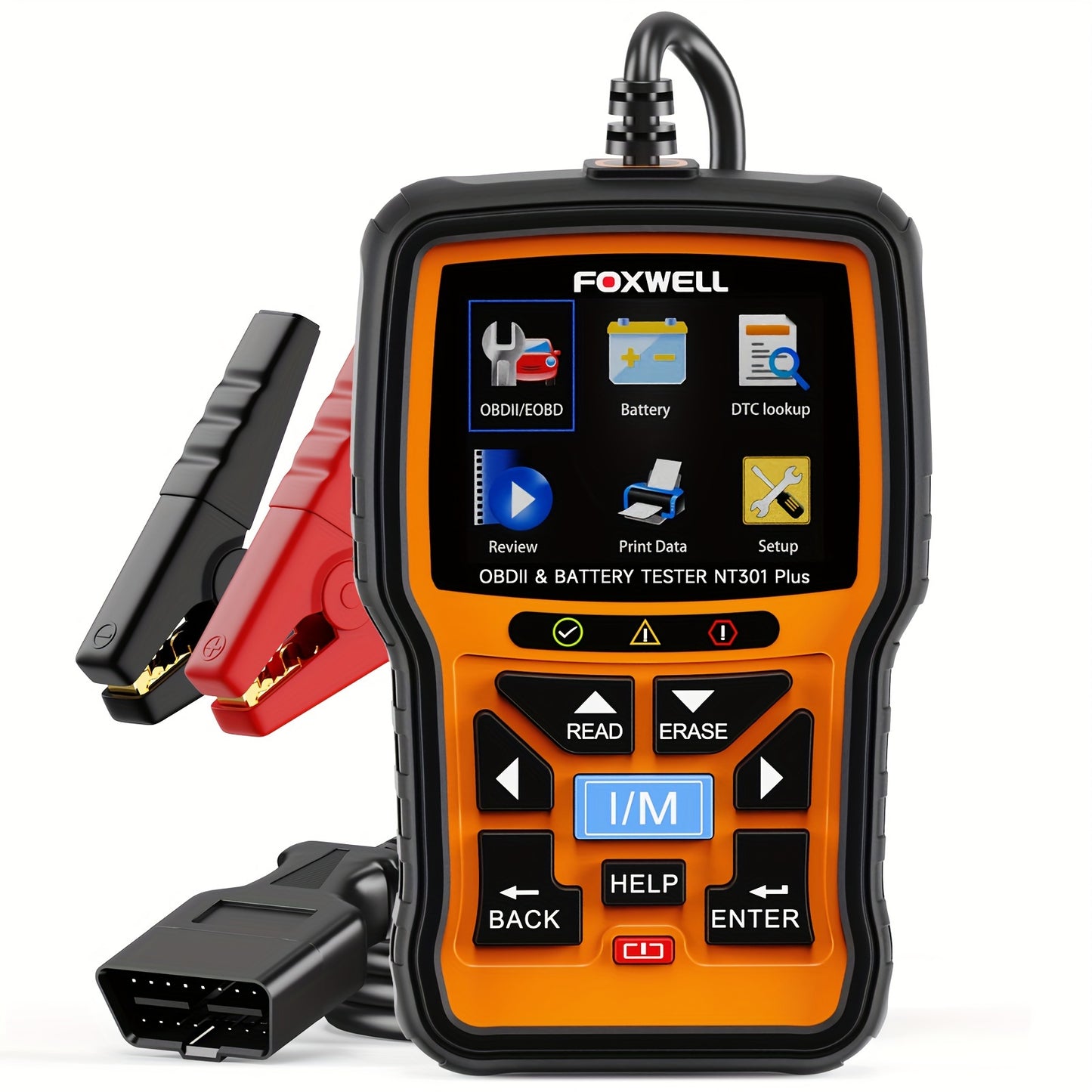 OBD2 Scanner – Diagnostische Scanner – Foutcode Lezer – Batterijtester – Auto Diagnosetool – 12V Batterijtest Met Cold Cranking Amps – Check Engine Light Reset