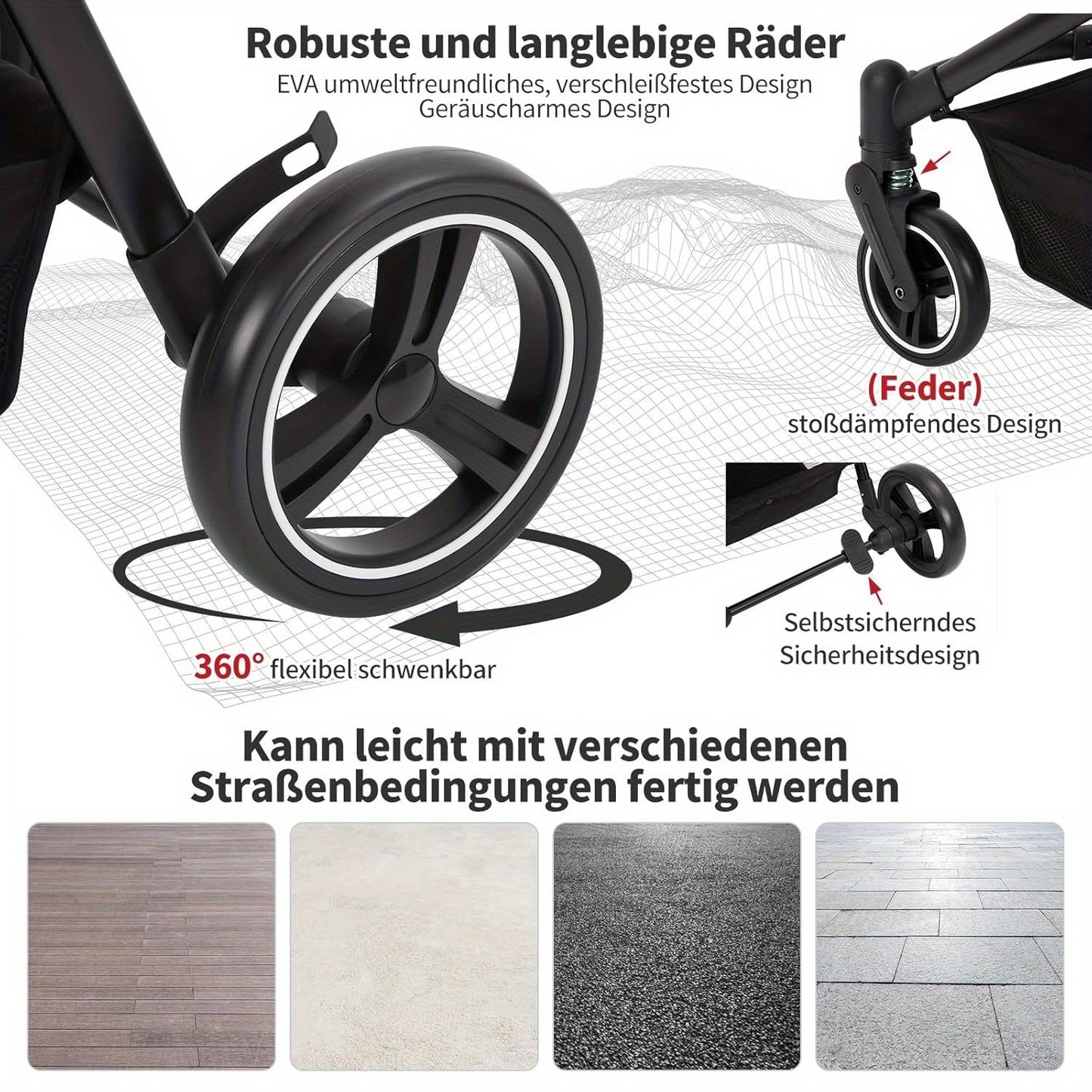 Hondenbuggy – Huisdierruimtewagen – Dierenwagen – Hondenstoel – Kattenbuggy – Dubbel draagvermogen 23 kg per niveau – Opvouwbaar aluminium frame met ventilatie mesh ramen