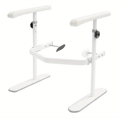 Toiletbeugel – Toiletbeugel Veiligheid – Toiletsteun – Toiletbeugel Wandbeugel – Verstelbare Toiletsteun – Verstelbaar Hoogte – Antislip Basis – Max. Draagkracht 150 kg – Wit