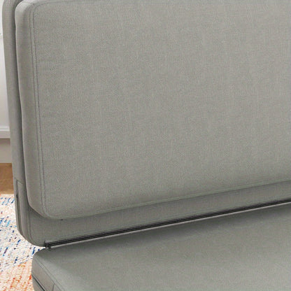 Vloersofa – Slaapbank – Loungestoel – Relaxstoel – Floorbed – 3-in-1 Opvouwbaar – Lichtgrijze Velvet Bekleding – Draagkracht Tot 240 Kg