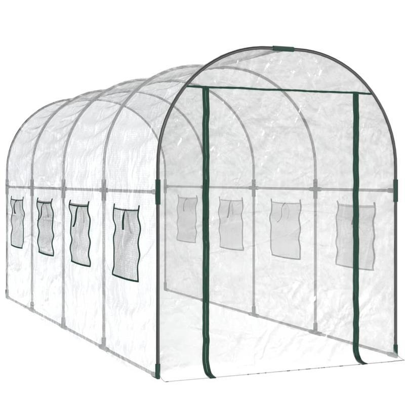 Serre – Tuinkas – Kweekkas – Broeikas – Plantenkas – Transparant PVC – Stalen Frame – Afmeting 160x400x190 cm