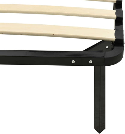 vidaXL Bedframe metaal zwart 160x200 cm
