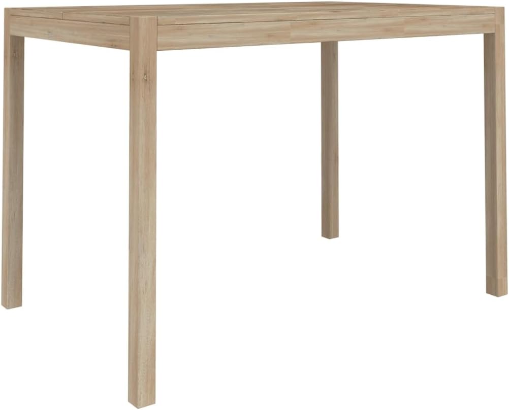 vidaXL Dining table 110x70x75 cm solid acacia wood