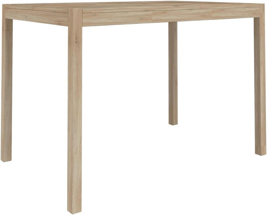 vidaXL Dining table 110x70x75 cm solid acacia wood