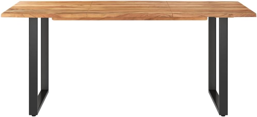 vidaXL Solid Acacia Wood Dining Table Table Kitchen Table Dining Table Tables Furniture Dining Table Dining Tables Kitchen Dining Tables Dinner Kitchen Dining Table