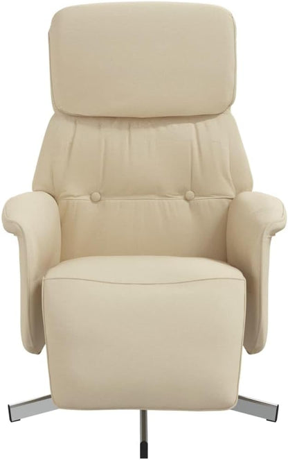 Fauteuil Verstelbaar Met Voetensteun – Relaxfauteuil – Leunstoel – Draaifauteuil – Luie Stoel – Comfortabele Stoffen Bekleding – 360° Draaibaar