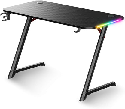Headquarter 700 Verstelbaar bureau, 120 x 60 cm, gemotoriseerde hoogte 73-118 cm, met opbergruimte, carbonlook