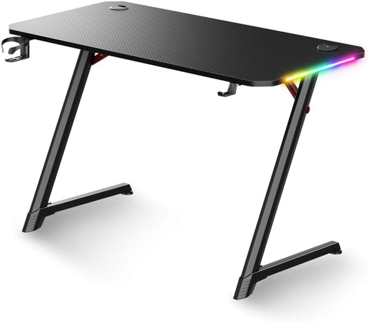 Headquarter 700 Verstelbaar bureau, 120 x 60 cm, gemotoriseerde hoogte 73-118 cm, met opbergruimte, carbonlook