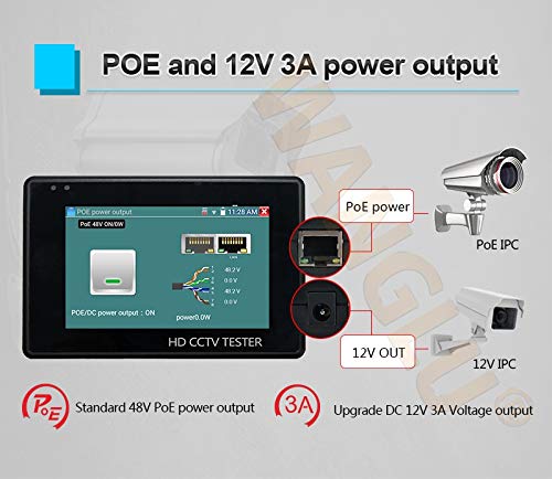 IPC Camera Tester Monitor CCTV IP Camera H.265 4K IP 8MP TVI CVI AHD Analoge 5-in-1 Pols CCTV Test Monitor WIFI