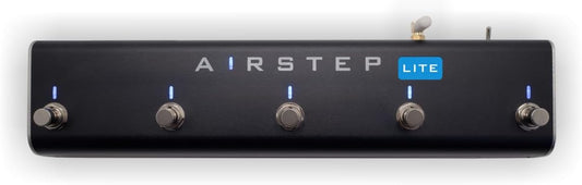 XSONIC Airstep Lite MIDI, HID draadloze controller met 5 voetschakelaars, 300H speeltijd, ondersteuning voor DAW (Cubase, Ableton Live), plug-in (Bias Fx, Neural DSP), YouTube, handsfree controller