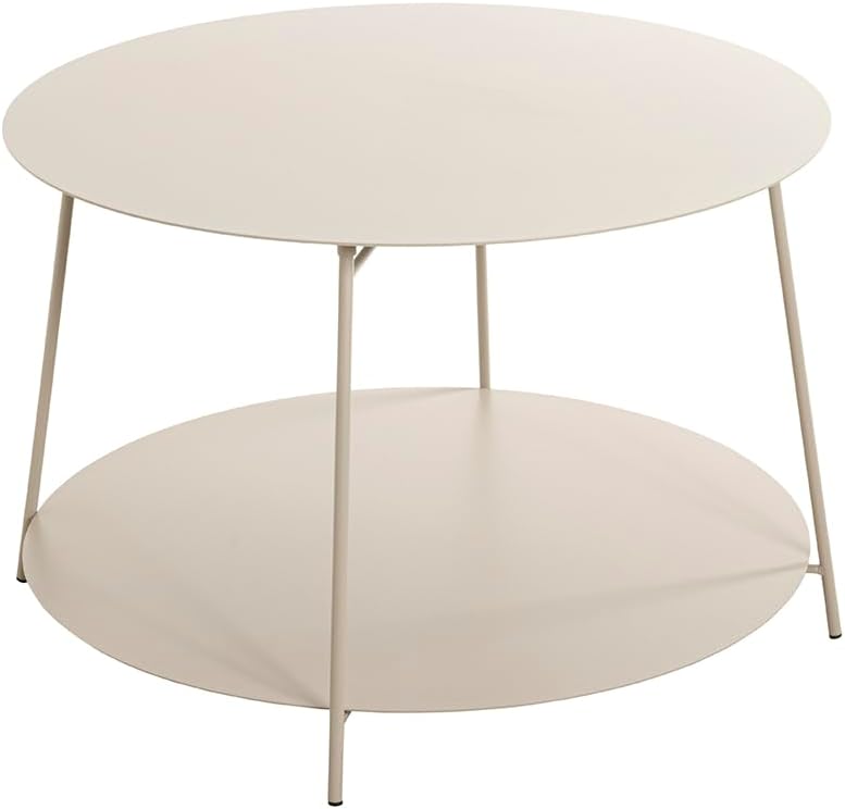 HAKU Bijzettafel, grijs (kasjmier grijs), metaal - afmetingen: H 40 x Ø 65 cm, stijl: modern
