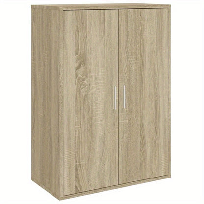 Sideboards (2pcs). Sonoma oak, 60 x 31 x 84cm. This storage cabinet offers ample storage space for neatly storing various items and keeping your room organized.