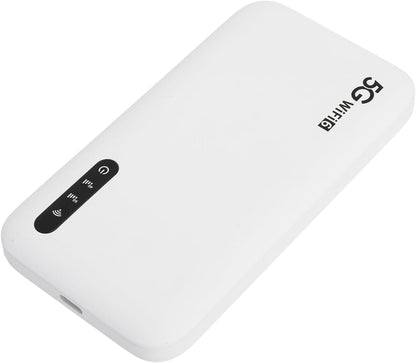 GOWENIC 5G Wi-Fi 6 mobiele hotspot, 2,77 Gbps hoge snelheid, ondersteunt 16 apparaten, IP67 waterdicht ontwerp, 6100 mAh draagbare Wi-Fi-hotspotrouter met