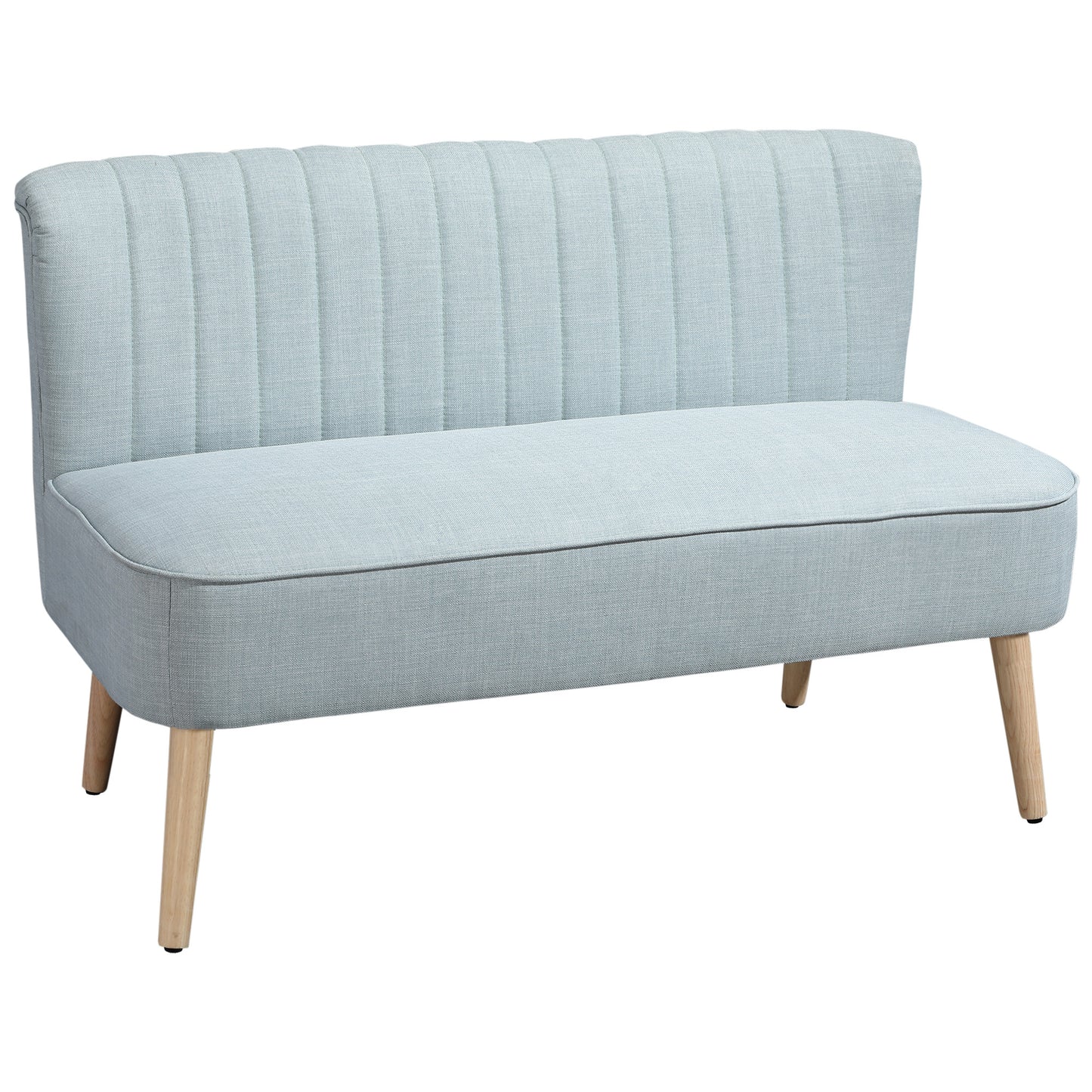 2-Zits Bank – Sofa – Loveseat – Tweezitsbank – Zitbank – Lichtgroen – Compact Formaat – Zachte Bekleding