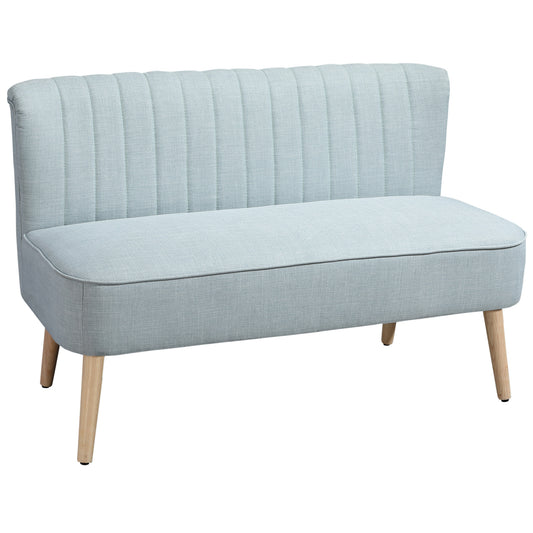 2-Zits Bank – Sofa – Loveseat – Tweezitsbank – Zitbank – Lichtgroen – Compact Formaat – Zachte Bekleding