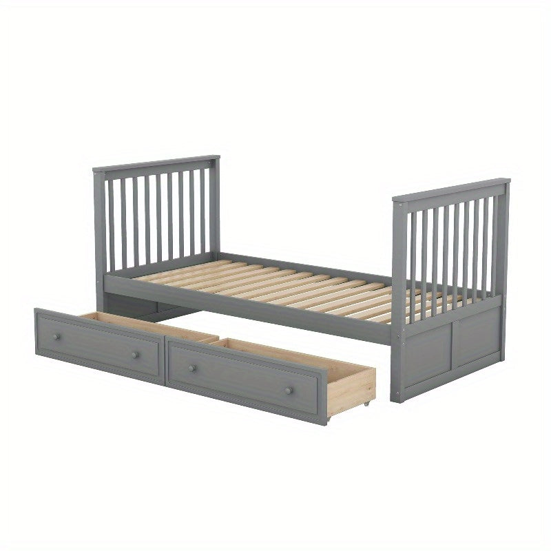 Stapelbed – Hoogslaper – Bunkbed – Kinderbed – Jongensbed – 90x200cm – Met Laden – Metaal – Ruimtebesparend – Duurzaam