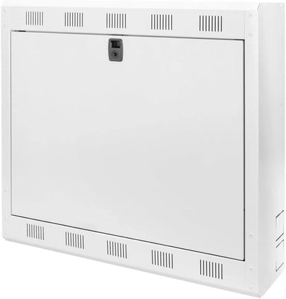 DIGITUS DVR NVR behuizing wandmontage - 2HE 19" profiel - montageplaat (incl. 1HE 19") - 12" monitorhouder - lichtgrijs