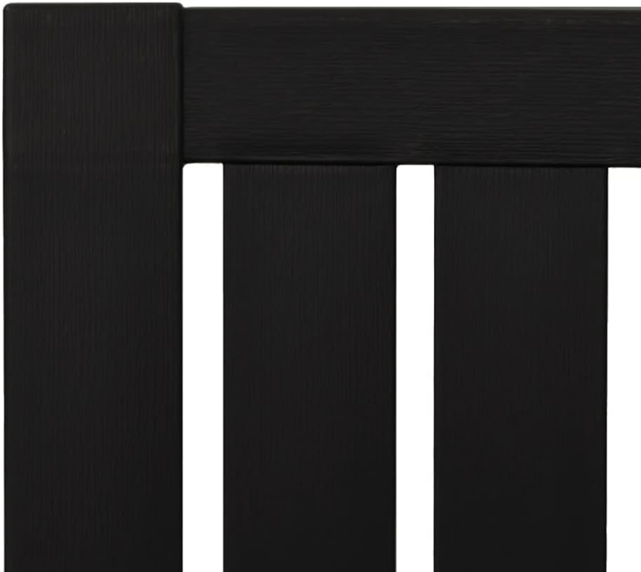 vidaXL Adirondack Garden Chairs Set of 2 Black Polypropylene - QUORE