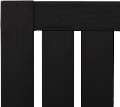 vidaXL Adirondack Garden Chairs Set of 2 Black Polypropylene - QUORE