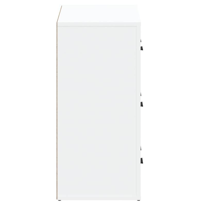Dressoir – Kast – Opbergkast – Ladekast – Commode – Set Van 2 – Wit Bewerkt Hout – Stijlvol En Praktisch