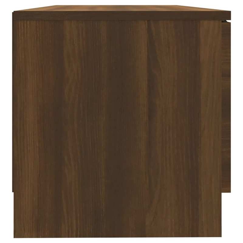 Tv-meubelen 2 st 80x35x36.5cm bewerkt hout bruin eikenkleur This TV stand is a convenient place to store various items, keeping your furniture neatly organized. Made of high-quality wood, the cabinet is strong and stable., Me