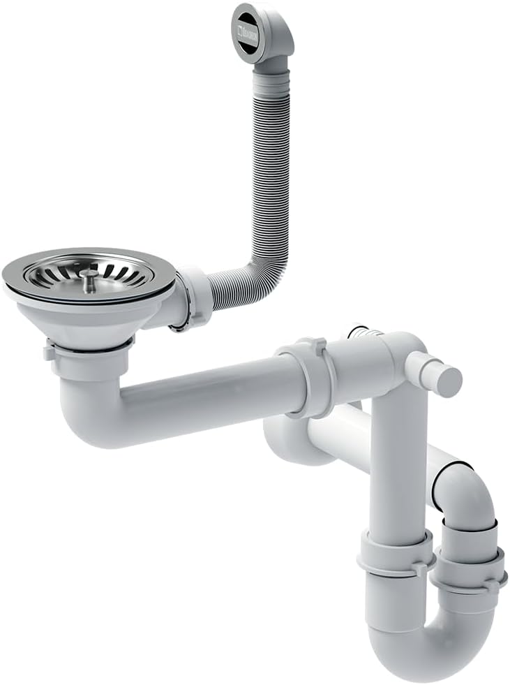 Quadron Johny 216 granieten spoelbak, inbouwspoelbak met kraangat, inbouwspoelbak met kraangat, diameter 38 cm