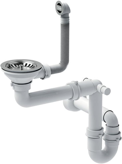 Quadron Johny 216 granieten spoelbak, inbouwspoelbak met kraangat, inbouwspoelbak met kraangat, diameter 38 cm