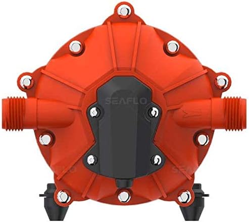 LIGHTEU®, Seaflo DC 12V 18.9LPM 4.2 Bar 55S Zware Zelf Aanzuigend met Bypass On Demand Water Membraanpomp voor RV, Jacht, Tuin, Camper