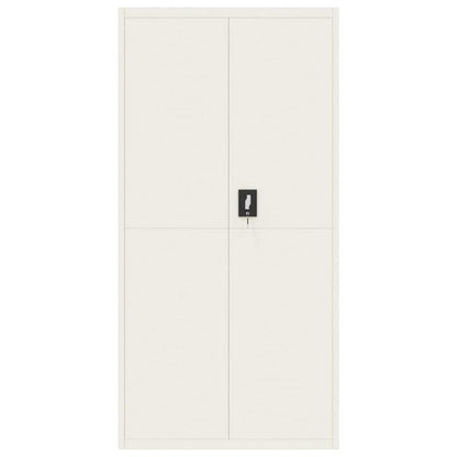 Archiefkast – Dossierkast – Ladenkast – Opbergkast – Documentenkast – Wit Stalen Design – Ruime Indeling 90x40x180 cm