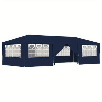 Professionele Partytent – Feesttent – Evenemententent – Tuintent – Buitenluifel – Blauw – 4x9 Meter – Waterafstotend Polyester 90 g/m²