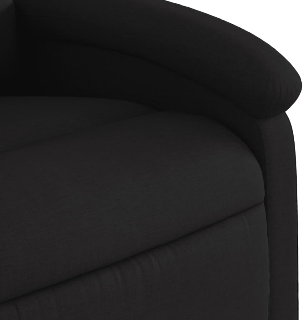 Verstelbare Fauteuil – Relaxstoel – Recliner – Tv Stoel – Lounge Stoel – Zwart – Handmatige Ligfunctie – Comfortabele Stoffering