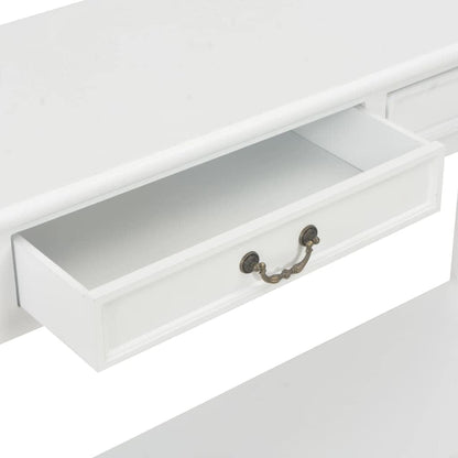 vidaXL Wall table 110x35x80 cm wood white