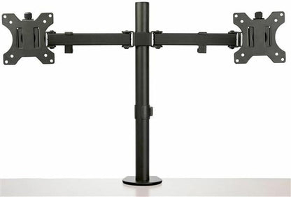 StarTech.com Dubbele Monitorarm - VESA Bureausteun voor Schermen tot 32" - Ergonomische Draaibare Beugel met Bureauklem/Doorvoer bevestiging - Verstelbare Hoogte/Kantelen/Zwenken/Roteren
