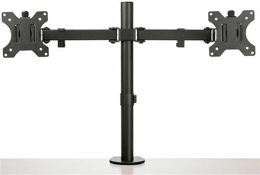 StarTech.com Dubbele Monitorarm - VESA Bureausteun voor Schermen tot 32" - Ergonomische Draaibare Beugel met Bureauklem/Doorvoer bevestiging - Verstelbare Hoogte/Kantelen/Zwenken/Roteren