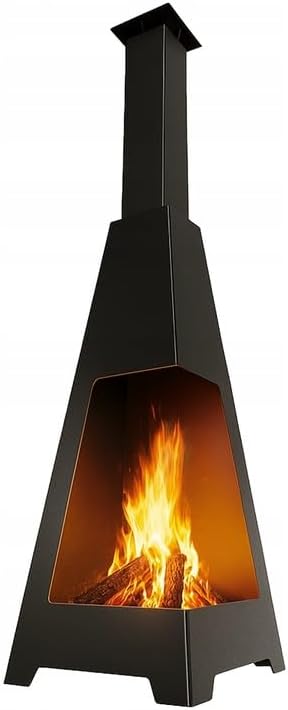 Tuinhaard KRATKI PYLOS – moderne terrashaard van staal – buitenhaard voor tuin & terras