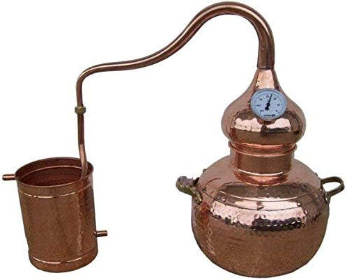 distiller kettle distiller STILL COPPER traditional 20L with thermometer - QUORE