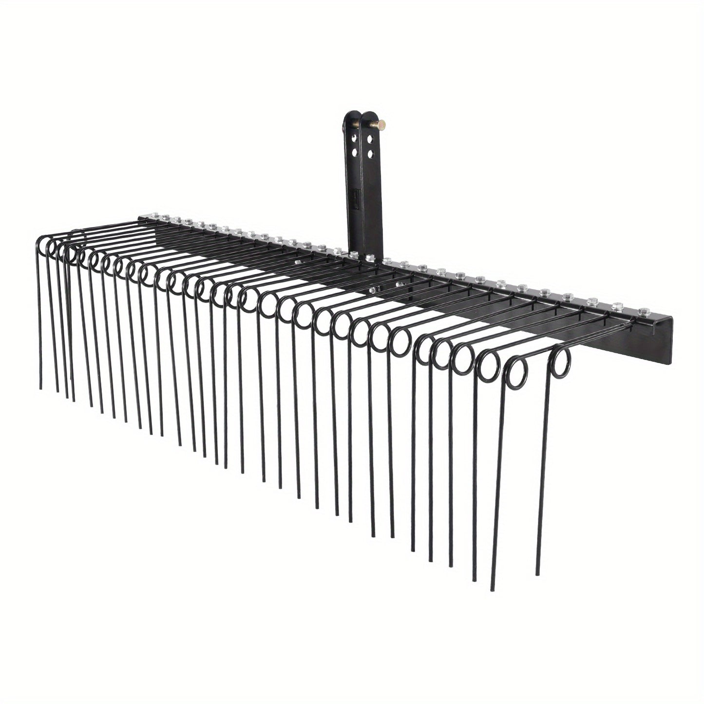 Grasmaaier Hark – Bladhark – Tuinhark – Afkrabber – Grasbeluchter – 183 cm Werkbreedte – 32 Stalen Tanden – Geschikt Voor Tractor 3-Punts Hefmechanisme
