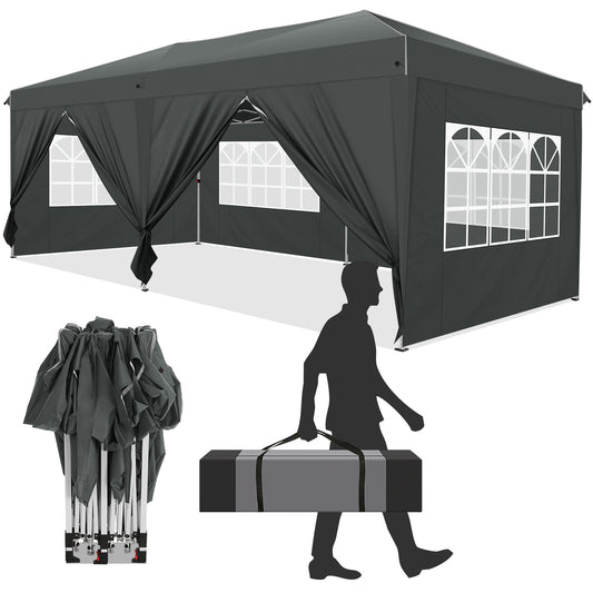Feesttent – Partytent – Paviljoen – Tuintent – Evenemententent – Opvouwbaar – 3x6 Meter – Waterdicht & Stevig